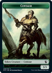 Centaur // Wolf Double-Sided Token [Innistrad: Midnight Hunt Commander Tokens] | Good Games Morley