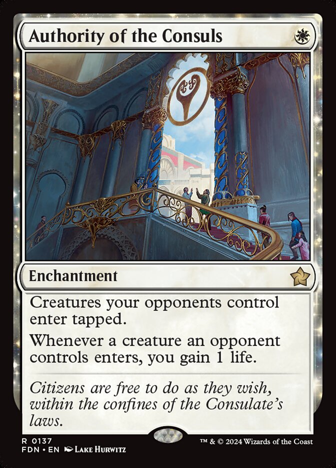 Authority of the Consuls 137 (Foundations)  - Foil | Good Games Morley