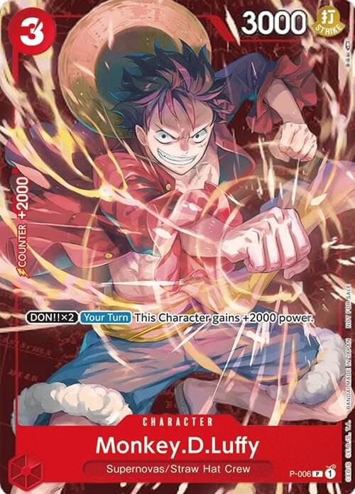 Monkey.D.Luffy (Retail Promo) P-006 (One Piece Promotion Cards)  | Good Games Morley