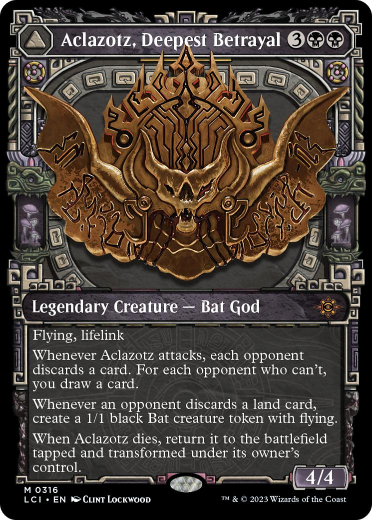 Aclazotz, Deepest Betrayal // Temple of the Dead (Showcase) [The Lost Caverns of Ixalan] | Good Games Morley