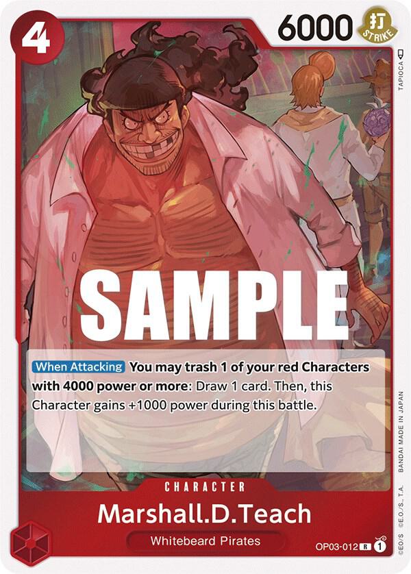 Marshall.D.Teach OP03-012 (Pillars of Strength)  - Foil | Good Games Morley