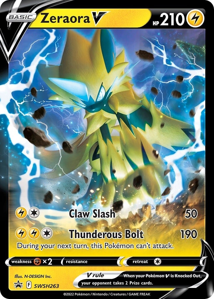 Zeraora V (SWSH263) [Sword & Shield: Black Star Promos] | Good Games Morley