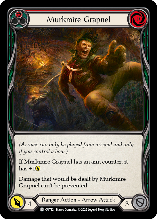 Murkmire Grapnel (Red) [OUT121] (Outsiders)  Rainbow Foil | Good Games Morley
