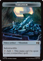 The Monarch (016) // Vibranium (031) Double-Sided Token (Surge Foil) [Marvel Super Heroes Commander Tokens] | Good Games Morley