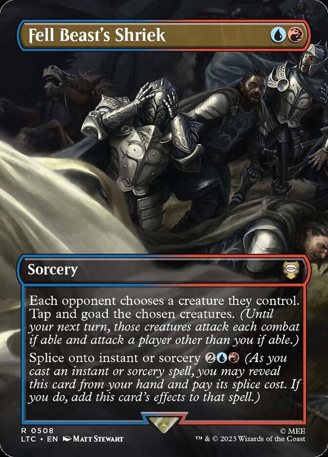 Fell Beast's Shriek 508/347 (Commander: The Lord of the Rings: Tales of Middle-earth)  - Borderless Foil | Good Games Morley