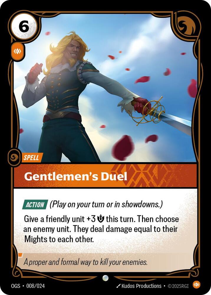 Gentlemen's Duel 8/24 (Origins: Proving Grounds)  | Good Games Morley