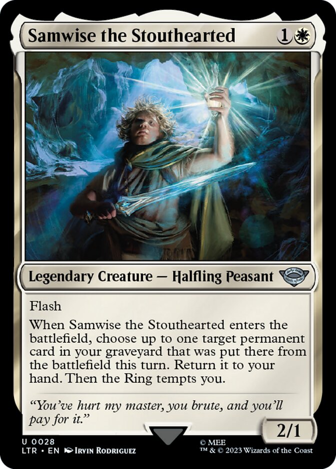 Samwise the Stouthearted 28 (Universes Beyond: The Lord of the Rings: Tales of Middle-earth)  - Foil | Good Games Morley