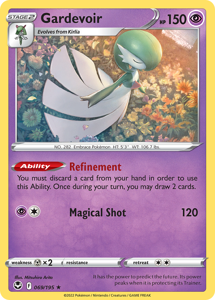 Gardevoir (069/195) (Theme Deck Exclusive) [Sword & Shield: Silver Tempest] | Good Games Morley