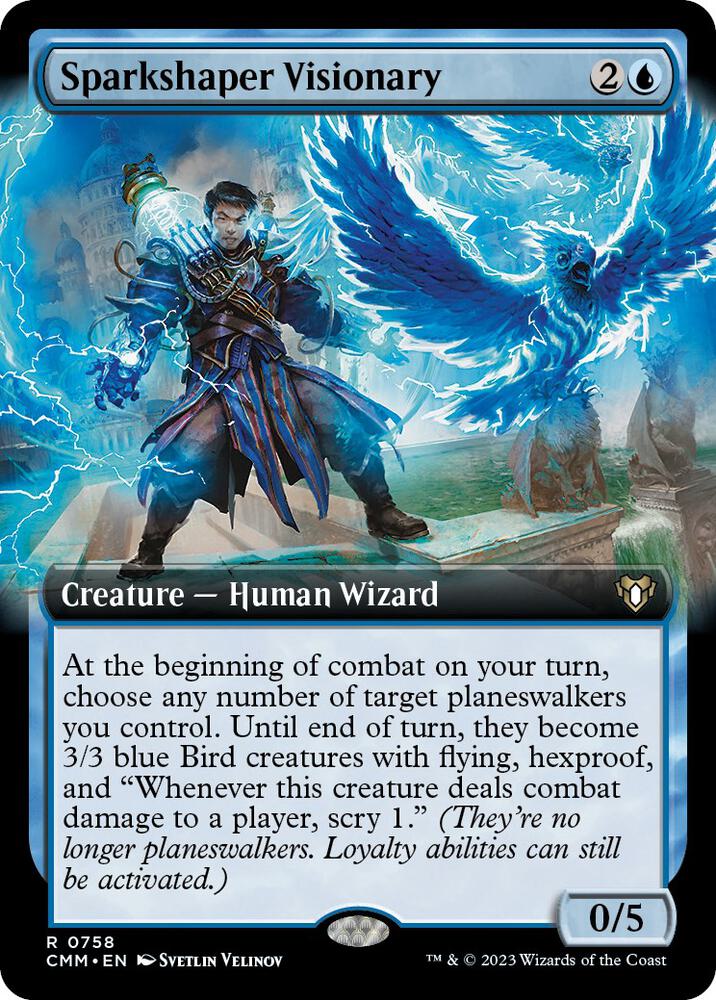 Sparkshaper Visionary 758/451 (Commander Masters)  - Extended Art | Good Games Morley