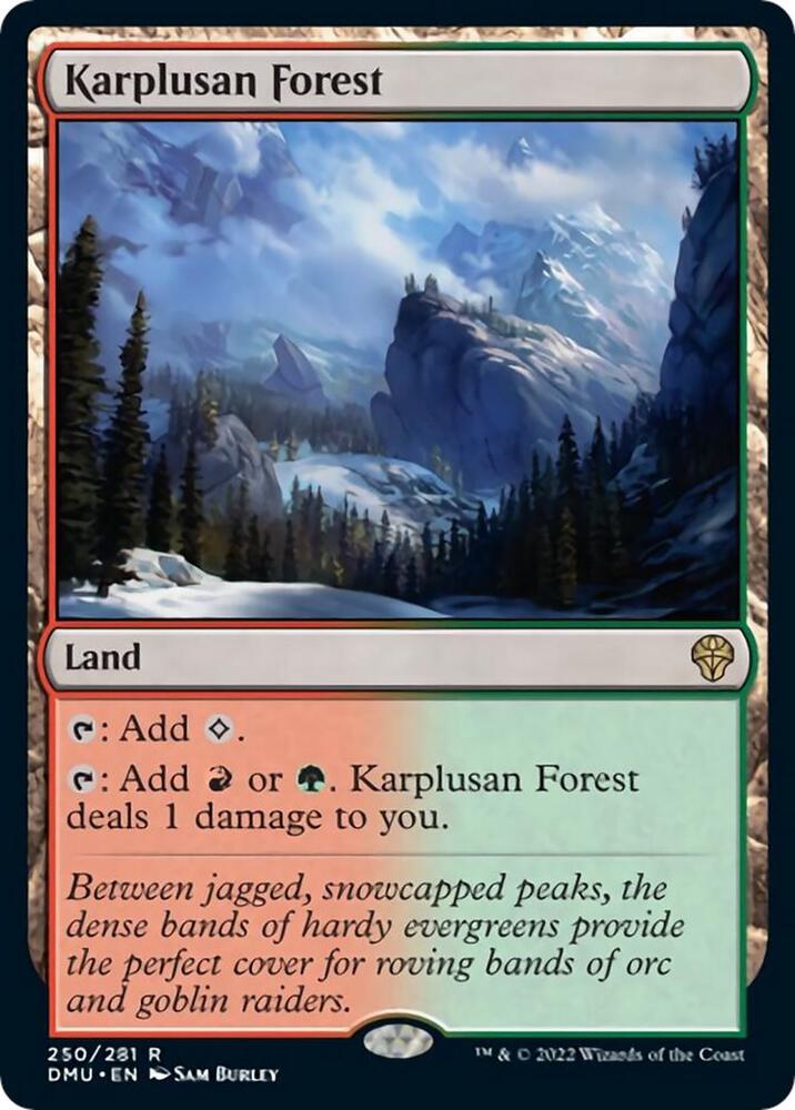 Karplusan Forest 250/281 (Dominaria United)  - Foil | Good Games Morley