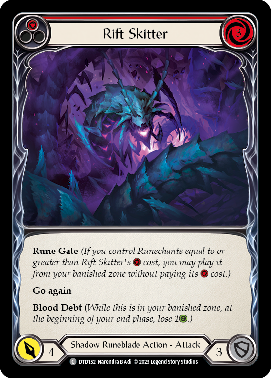 Rift Skitter (Red) [DTD152] (Dusk Till Dawn)  Rainbow Foil | Good Games Morley