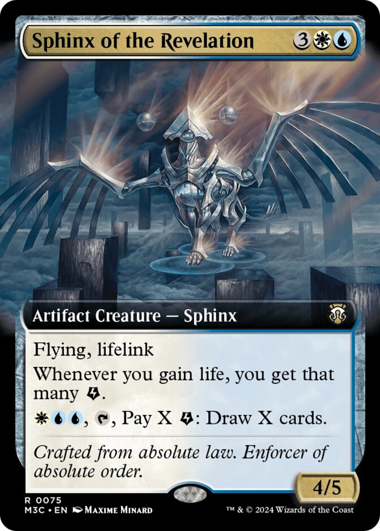 Sphinx of the Revelation (Extended Art) (Ripple Foil) [Modern Horizons 3 Commander] | Good Games Morley