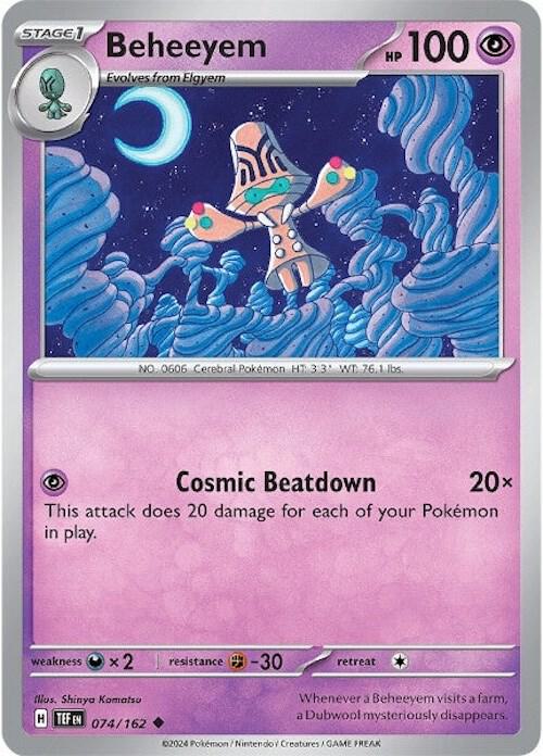 Beheeyem 074/162 (SV05: Temporal Forces)  - Reverse Holofoil | Good Games Morley