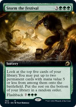 Storm the Festival Extended Art 364/277 (Innistrad: Midnight Hunt)  | Good Games Morley