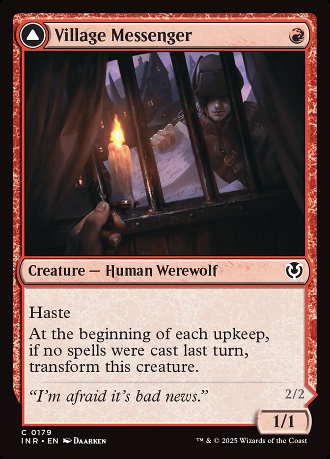 Village Messenger // Moonrise Intruder 179/287 (Innistrad Remastered)  | Good Games Morley