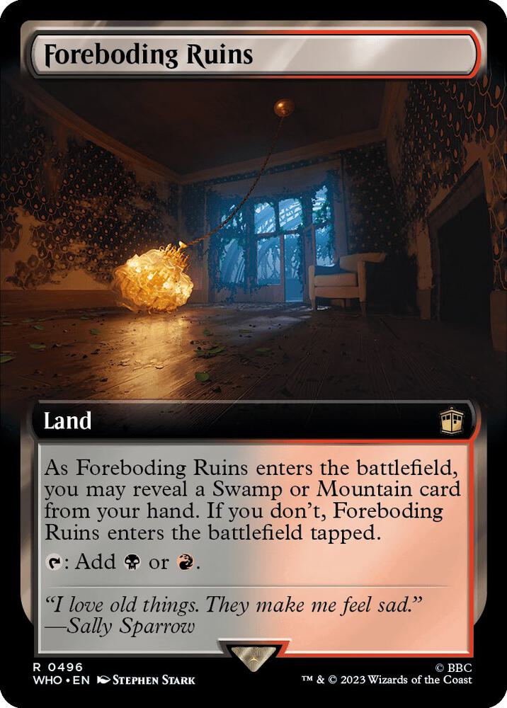 Foreboding Ruins 496/331 (Universes Beyond: Doctor Who)  - Extended Art | Good Games Morley