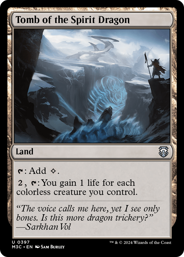Tomb of the Spirit Dragon (Ripple Foil) [Modern Horizons 3 Commander] | Good Games Morley