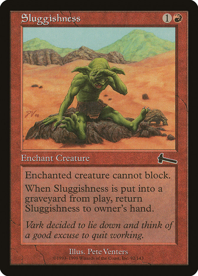 Sluggishness 92/143 (Urza's Legacy)  - Foil | Good Games Morley