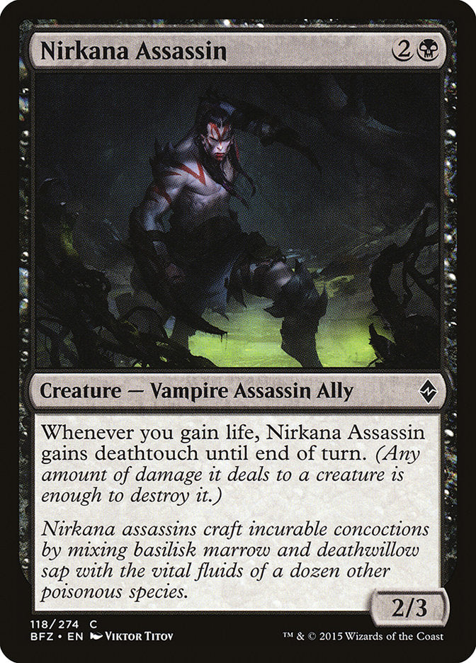Nirkana Assassin 118/274 (Battle for Zendikar)  | Good Games Morley