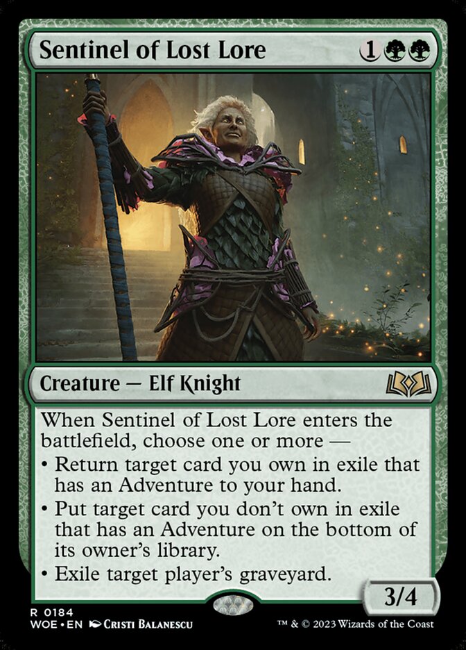 Sentinel of Lost Lore 184/276 (Wilds of Eldraine)  | Good Games Morley