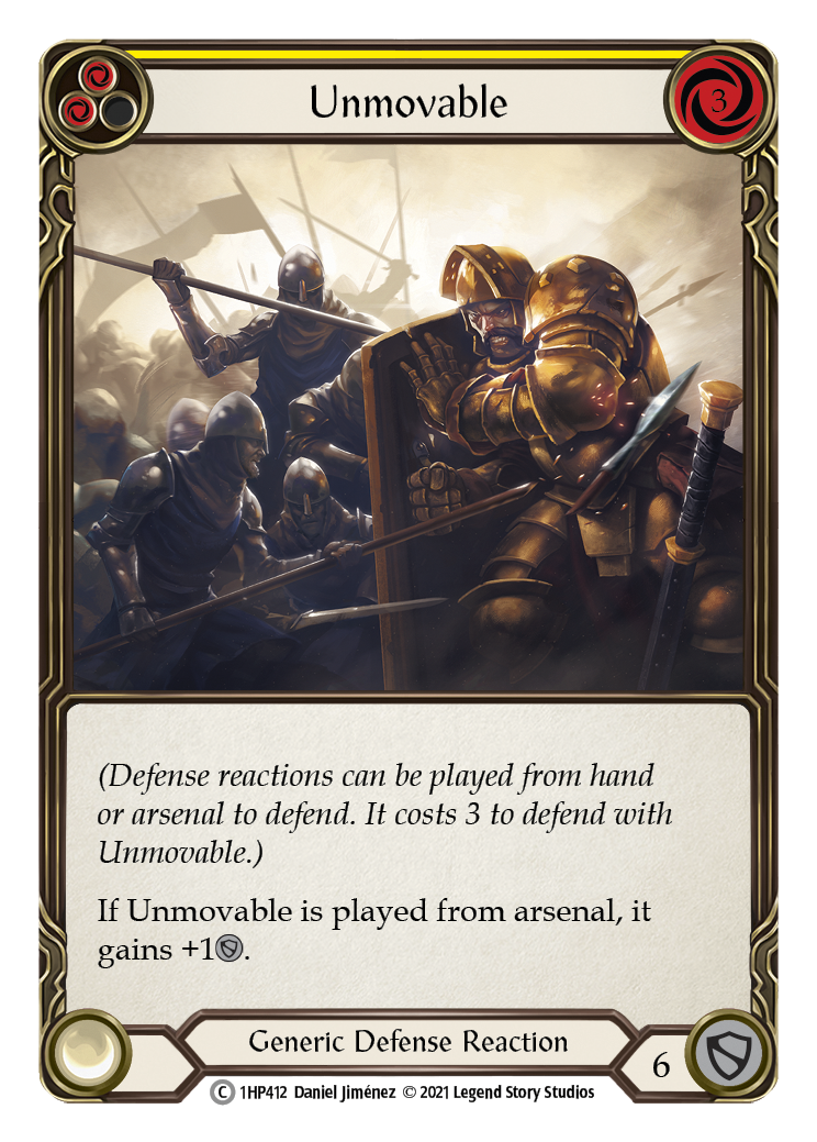 Unmovable (Yellow) [1HP412] (History Pack 1) | Good Games Morley
