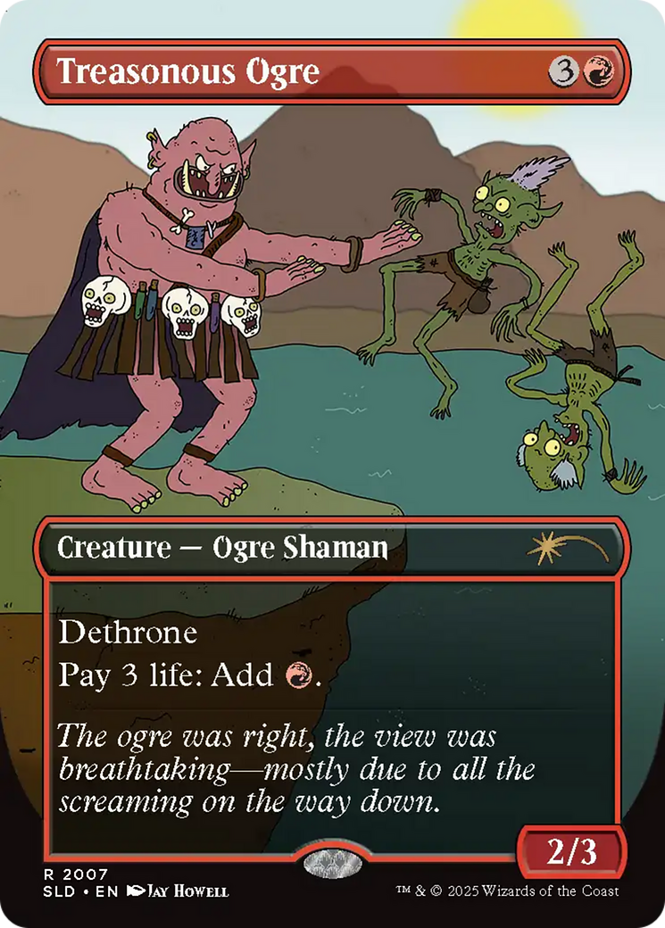 Treasonous Ogre (Rainbow Foil) [Secret Lair Drop Series] | Good Games Morley