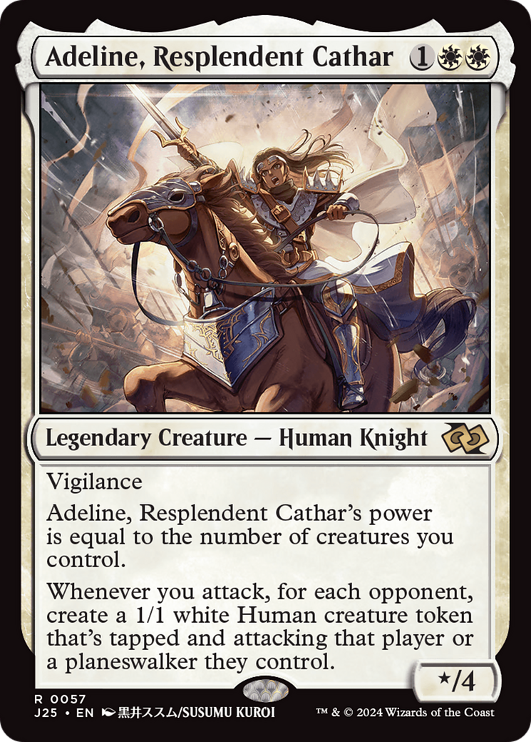 Adeline, Resplendent Cathar (Anime) [Foundations Jumpstart] | Good Games Morley
