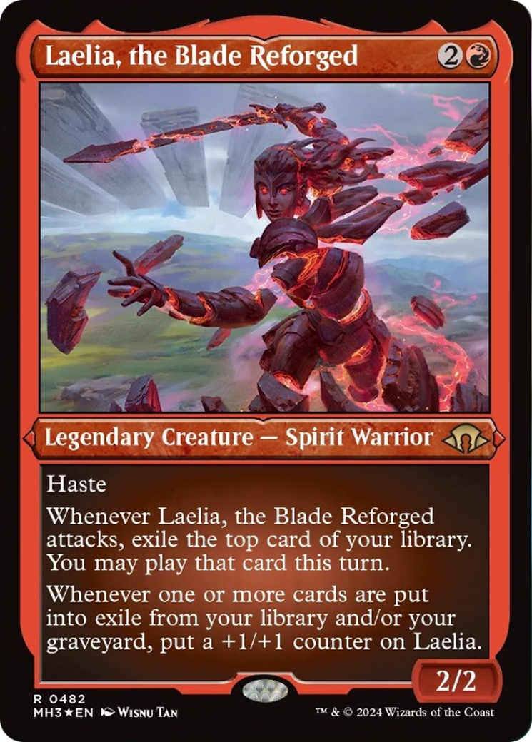 Laelia, the Blade Reforged (Foil Etched) [Modern Horizons 3] | Good Games Morley