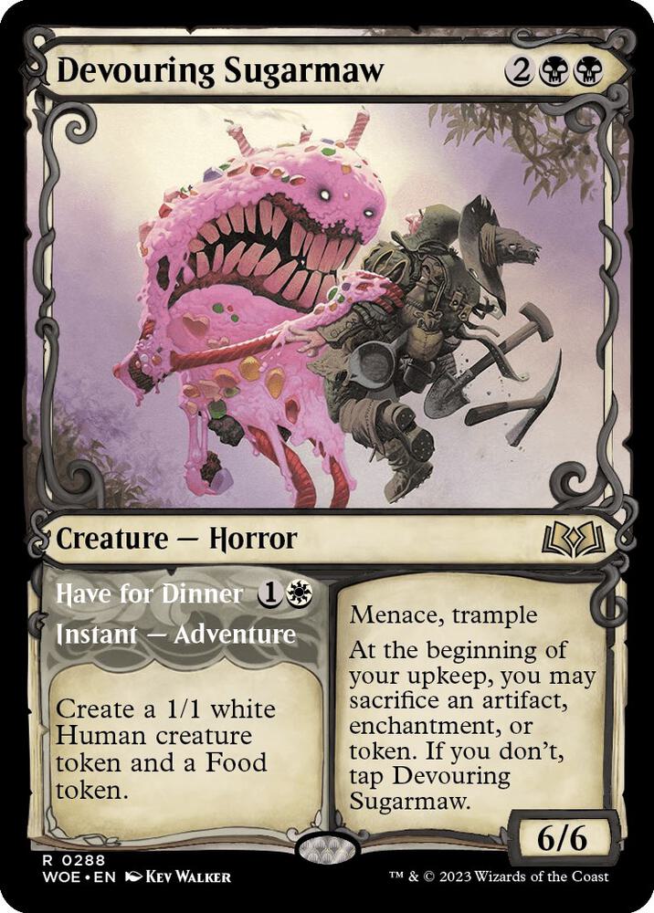 Devouring Sugarmaw // Have for Dinner 288 (Wilds of Eldraine)  - Showcase Foil | Good Games Morley