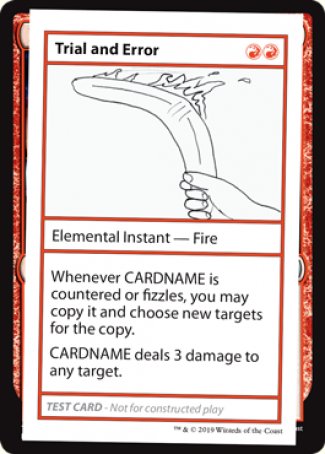 Trial and Error (2021 Edition) [Mystery Booster Playtest Cards] | Good Games Morley