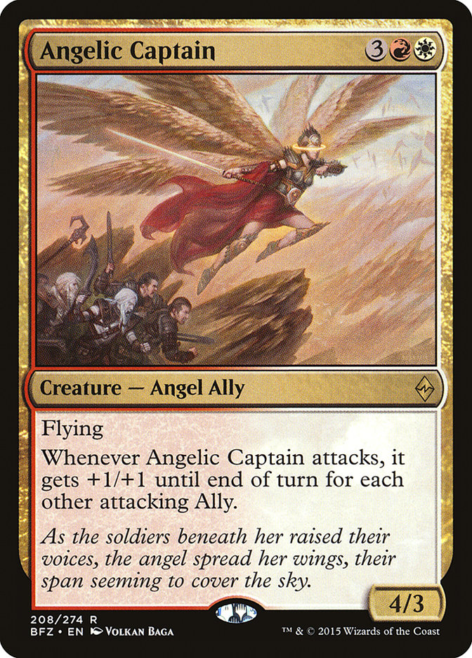 Angelic Captain 208/274 (Battle for Zendikar)  | Good Games Morley