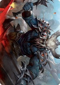 Frenzied Raider Art Card (Gold-Stamped Signature) [Kaldheim Art Series] | Good Games Morley