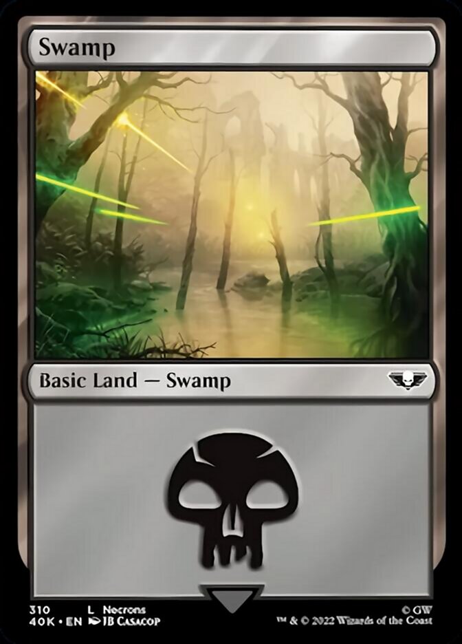 Swamp (310) (Surge Foil) [Warhammer 40,000] | Good Games Morley