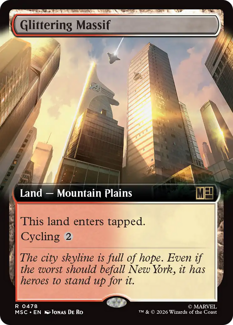 Glittering Massif (Extended Art) [Marvel Super Heroes Commander] | Good Games Morley