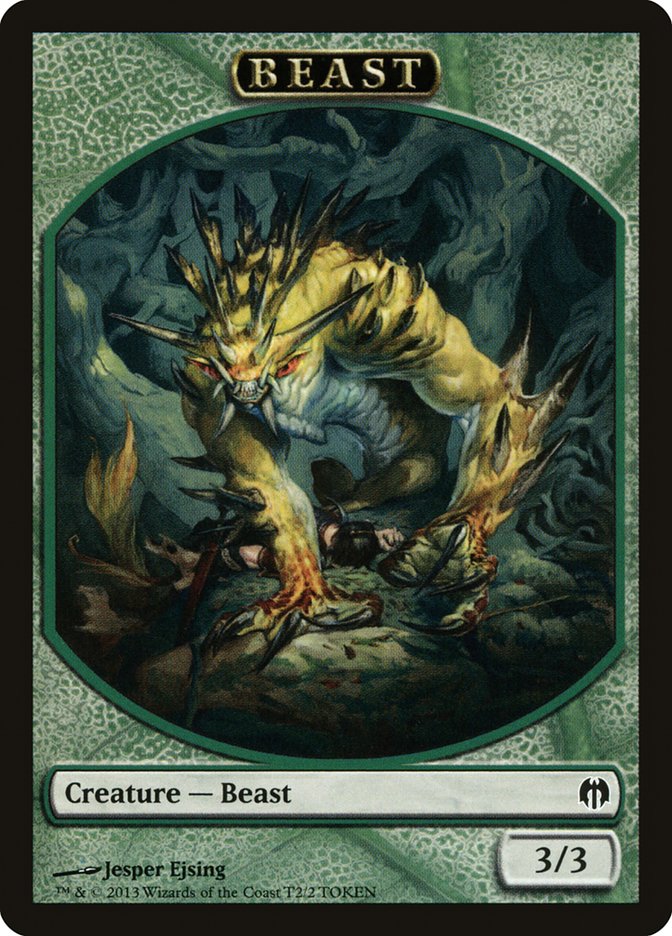 Beast Token [Duel Decks: Heroes vs. Monsters Tokens] | Good Games Morley