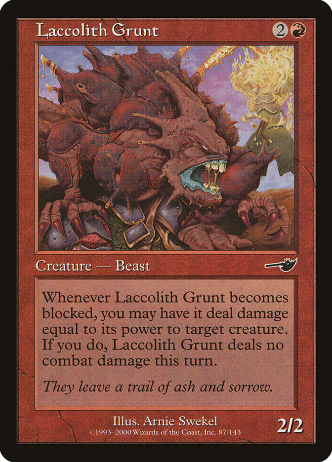 Laccolith Grunt 87/143 (Nemesis)  - Foil | Good Games Morley