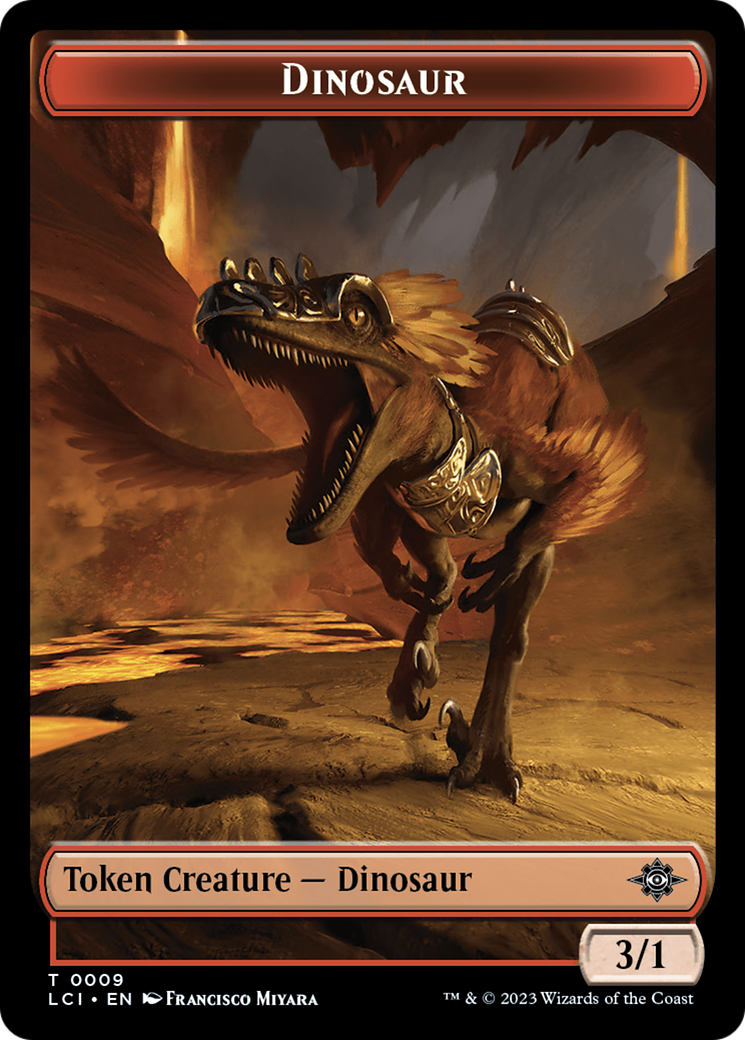 Map // Dinosaur (0009) Double-Sided Token [The Lost Caverns of Ixalan Tokens] | Good Games Morley