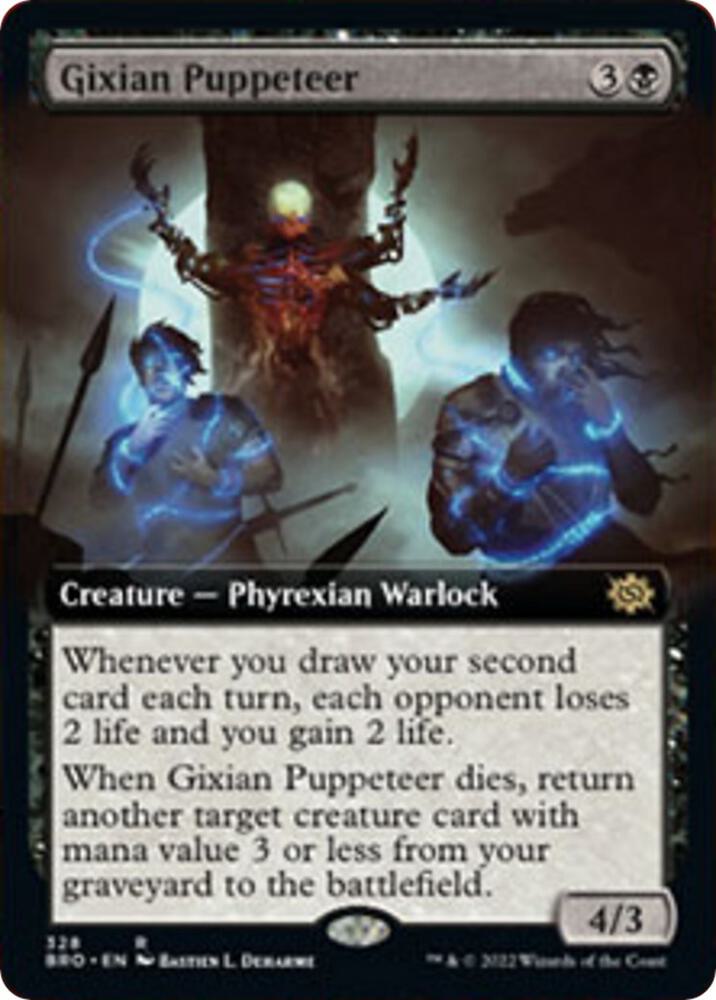 Gixian Puppeteer Extended Art 328/287 (The Brothers' War)  - Foil | Good Games Morley