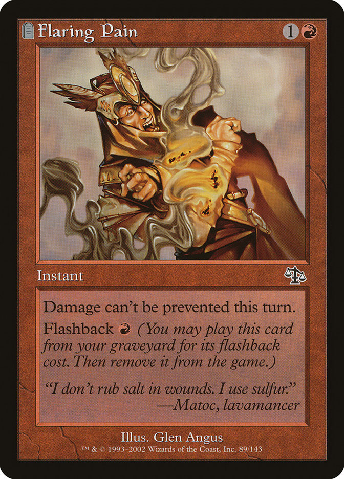 Flaring Pain 89 (Judgment)  - Foil | Good Games Morley