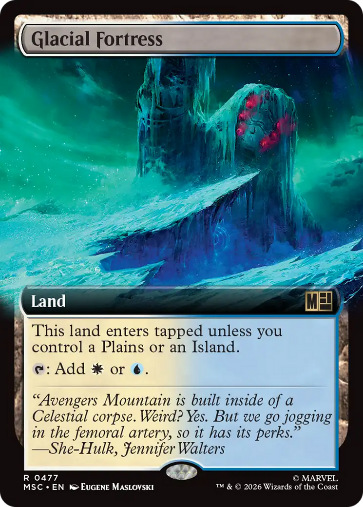 Glacial Fortress (Extended Art) [Marvel Super Heroes Commander] | Good Games Morley