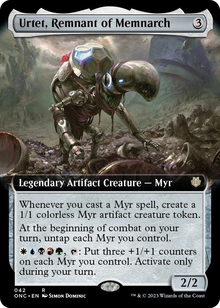 Urtet, Remnant of Memnarch 42 (Commander: Phyrexia: All Will Be One)  - Extended Art Foil | Good Games Morley