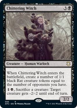 Chittering Witch 95/62 (Commander: Adventures in the Forgotten Realms)  | Good Games Morley