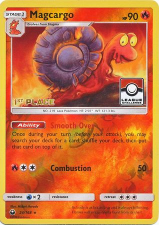 Magcargo (24/168) (League Promo 1st Place) [Sun & Moon: Celestial Storm] | Good Games Morley
