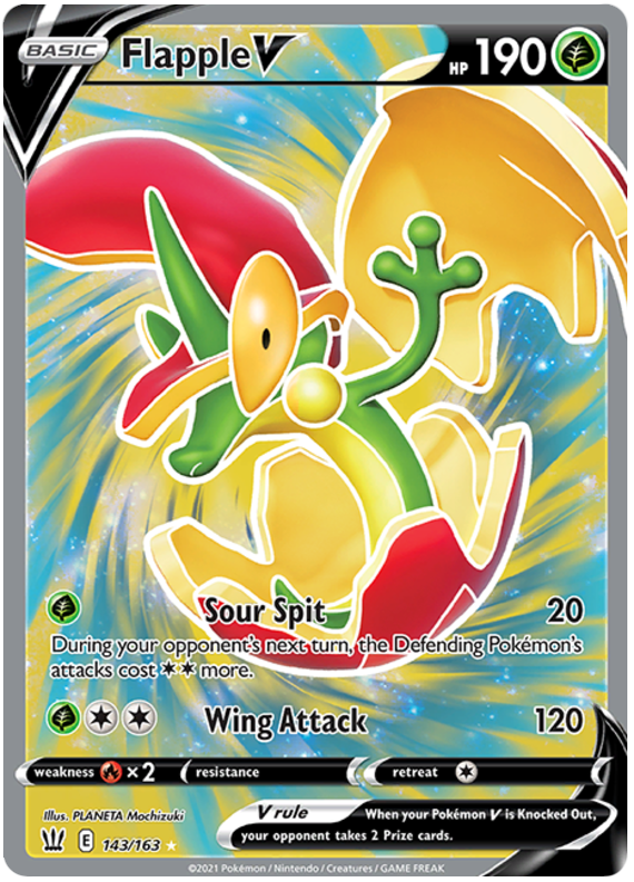 Flapple V (143/163) [Sword & Shield: Battle Styles] | Good Games Morley