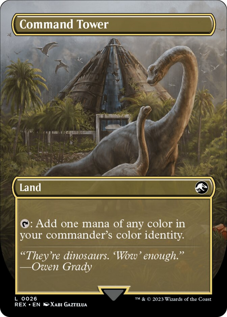 Command Tower // Command Tower (Borderless) [Jurassic World Collection] | Good Games Morley