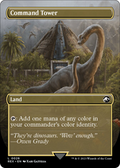 Command Tower // Command Tower (Borderless) [Jurassic World Collection] | Good Games Morley