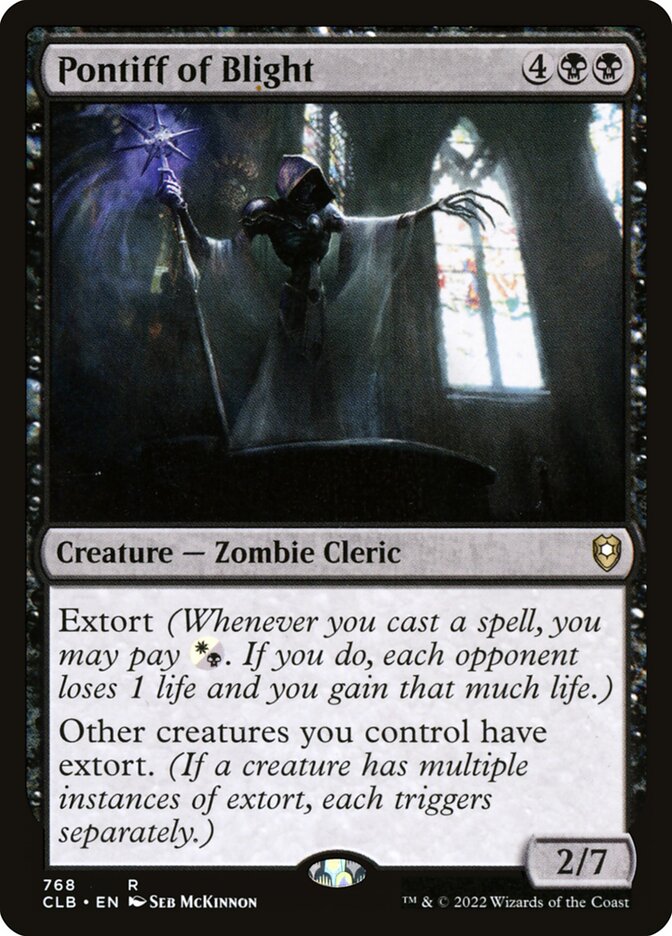 Pontiff of Blight 768 (Commander Legends: Battle for Baldur's Gate)  | Good Games Morley