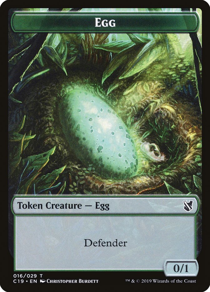 Centaur // Egg Double-Sided Token [Commander 2019 Tokens] | Good Games Morley