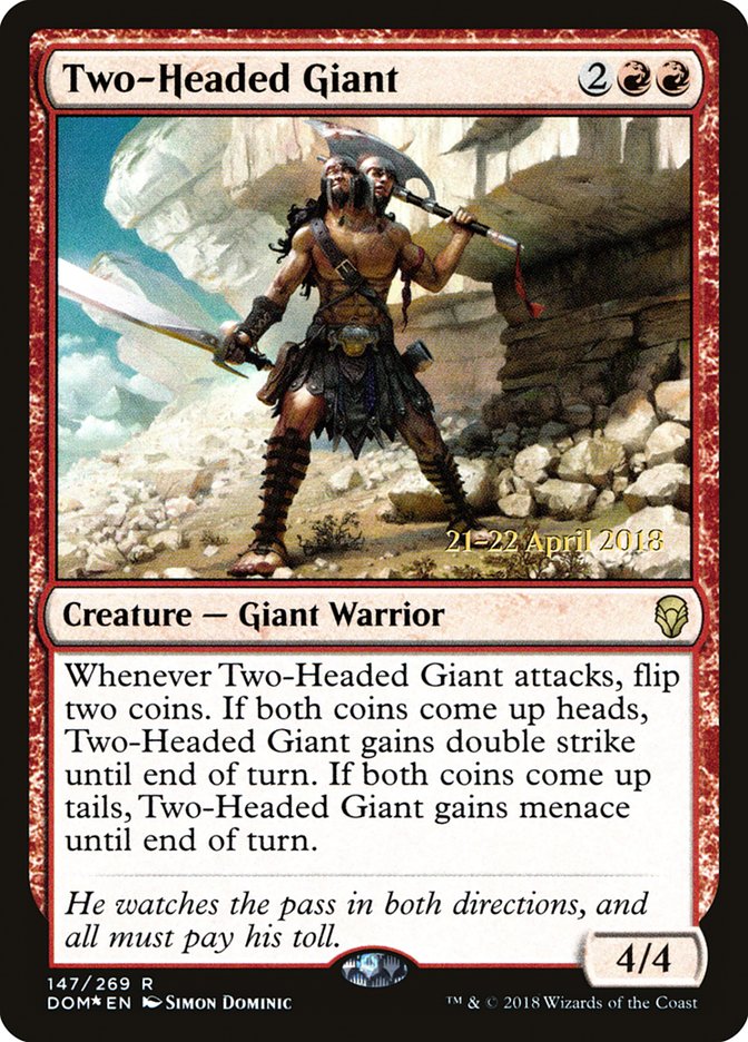 Two-Headed Giant [Dominaria Prerelease Promos] | Good Games Morley