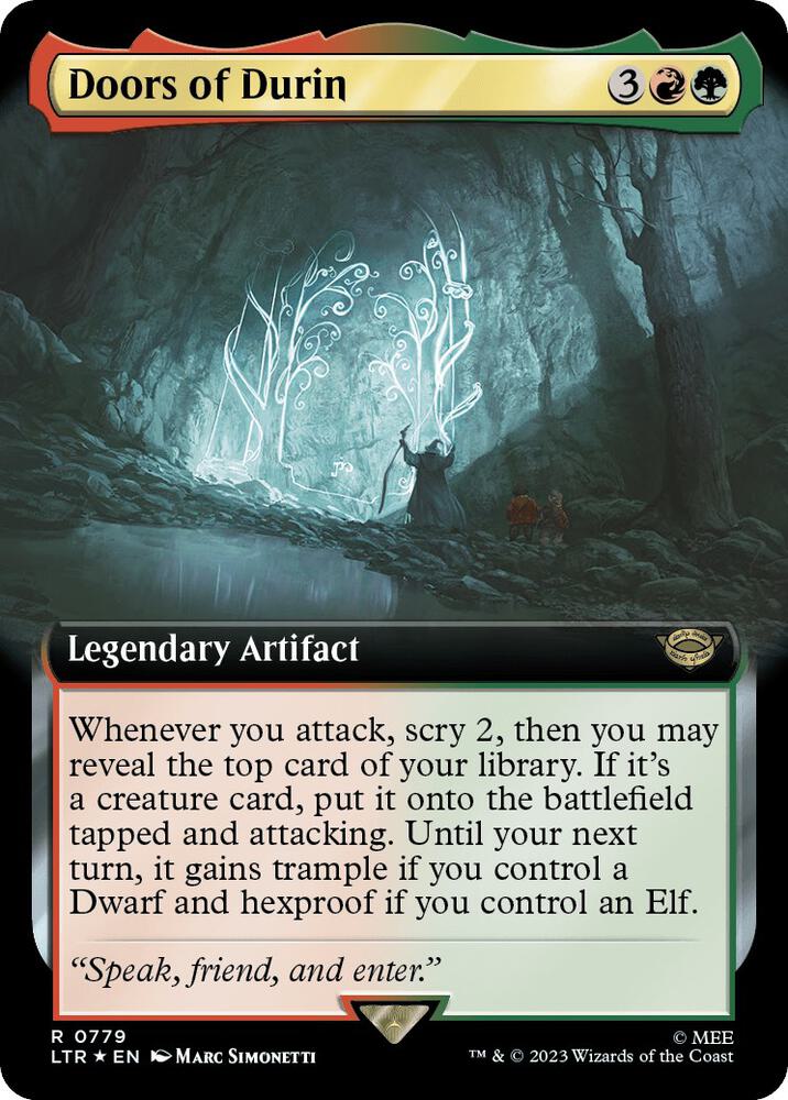 Doors of Durin 779/281 (Universes Beyond: The Lord of the Rings: Tales of Middle-earth)  - Extended Art Surge Foil | Good Games Morley
